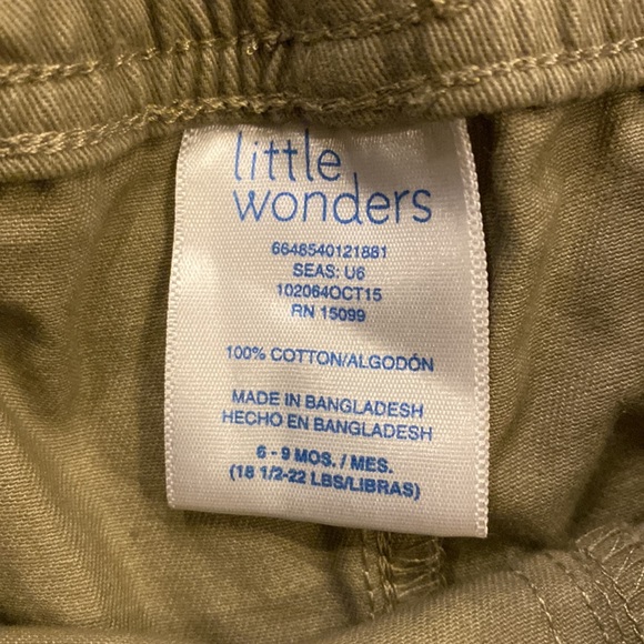 Little wonders khaki pants size 6-9 months - Picture 2 of 2